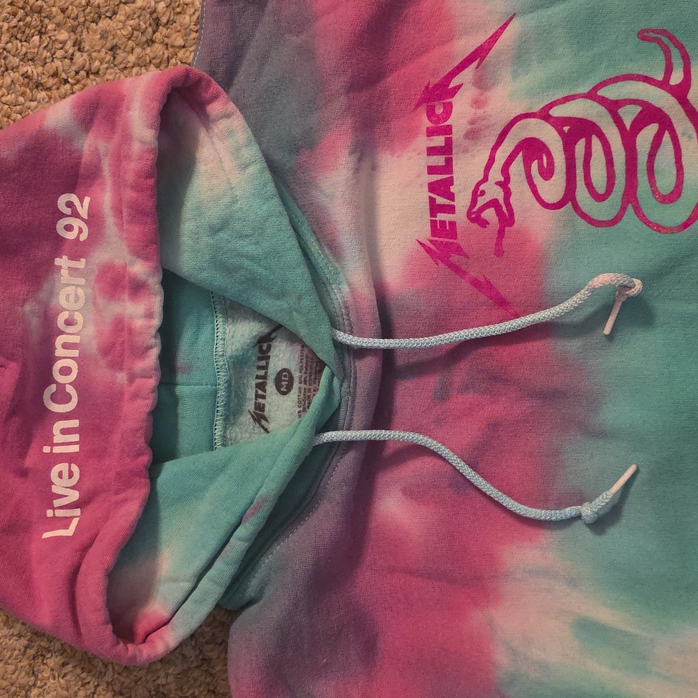 Metallica Tie Dye Hoodie Medium - Picture 2 of 8